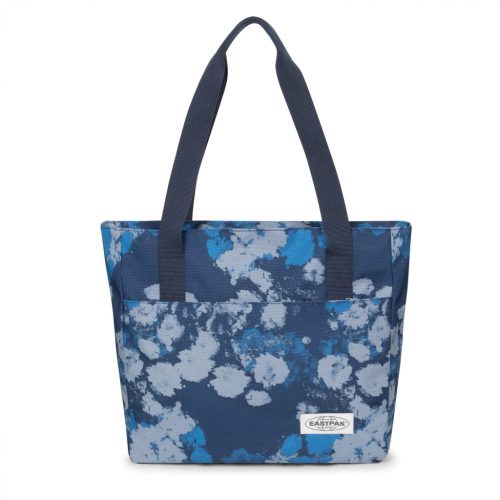 EASTPAK CARRY TOTE BAG WASHED PRINT BLUE